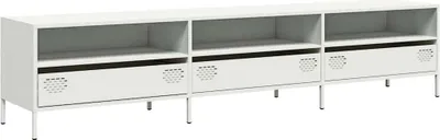 Produktbild von TV-Schrank Weiß 202x39x43,5 cm Kaltgewalzter Stahl