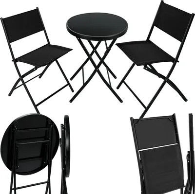 Produktbild von tectake® Bistro-Set Düsseldorf klappbar, für 2 Personen
