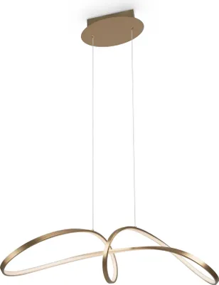 Produktbild von Maytoni Moderne LED-Pendelleuchte Bogenform, Gold, 42W, 4000K, 2800lm
