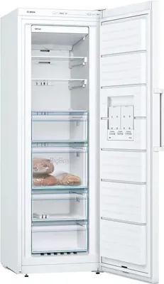 Image de Congélateur armoire Bosch GSN33VWEP, 225 L, Froid No Frost Multiairflow, L 60 x H 176 cm, Blanc