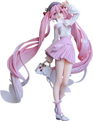 Obrázok produktu pre Hatsune Miku 20 cm anime figúrka – PVC zberateľská figúrka Ružová dievčina pre fanúšikov