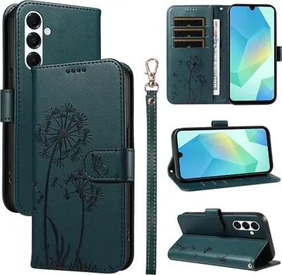 Produktbild von Samsung Galaxy A18 / A17 Hülle - Coverup Pusteblume Klapphülle - Grün