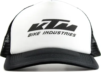 Produktbild von KTM Basecap Mesh Cap Snapback schwarz weiß mit Logo Kappe Mütze Hut verstellbar