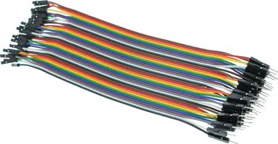 Produktbild von 40 Stück Breadboardkabel männlich/weiblich (20cm)