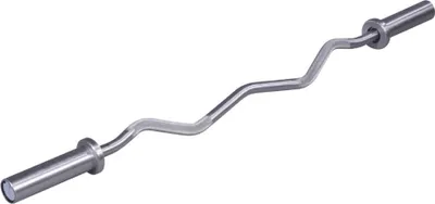 Produktbild von Lifemaxx Olympic EZ-Curlstange 120 cm Gebürsteter Stahl