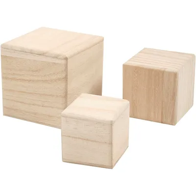 Image de Creativ Company CC jeu de cubes en bois 3 pièces