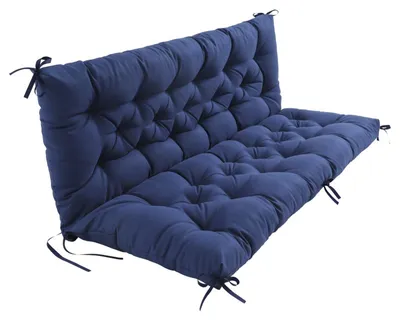 Immagine prodotto di Cuscini per panchina da giardino con schienale, 100 x 50 x 50 cm, blu scuro