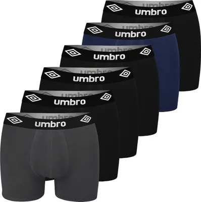 Immagine prodotto di UMBRO Boxer Uomo Cotone 6 Confezioni | Comfort perfetto, Qualità | Intimo elastico e morbido per uomo | Vestibilità ideale, XXL