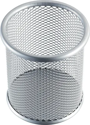 Produktbild von Stifteköcher Mesh Metall silber Packung mit 12 Stück