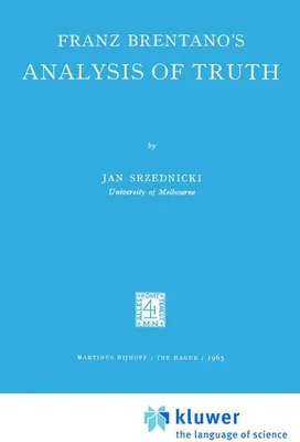 Obrázek produktu pro Franz Brentano's Analysis of Truth