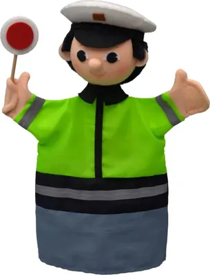 Produktbild von Polizist 27 cm, Handpuppe