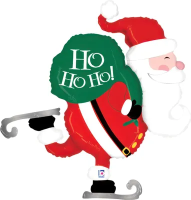 Produktbild von Shape Folienballon Weihnachtsmann "Ho Ho Ho!"| 114 cm