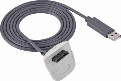 Zdjęcie produktu dla Ładowarka USB do kontrolera bezprzewodowego Xbox 360 Przewód szybkiego ładowania (biały)