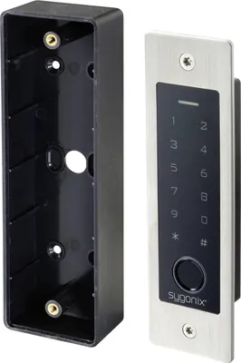 Immagine prodotto di Sygonix SY-5231014 Sistema di accesso da incasso con impronte digitali/RFID 12 V/DC, 18 V/DC IP55 con tastiera illuminata