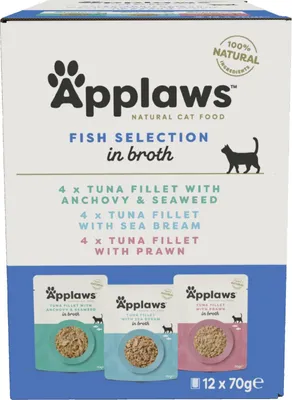 Zdjęcie produktu dla Applaws Karma dla kota w saszetkach Wybór Ryb 12 x 70 g