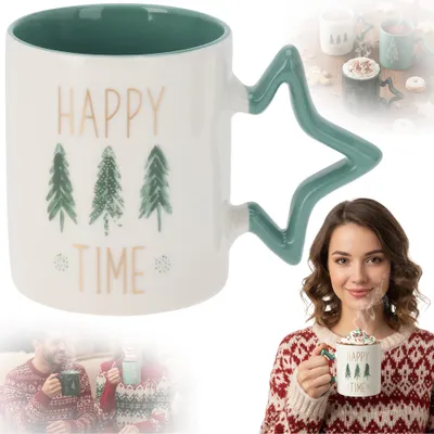 Immagine prodotto di Tazza di Natale con capocollo 380 ml Tazza in porcellana per vacanze invernali