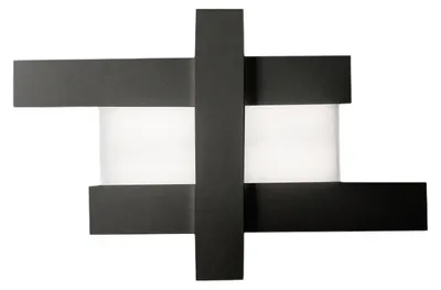 Image de Plafonnier Doha P/M Led 40W 3750Lm 3000K 120° En Aluminium Et Méthacrylate Bi-Satiné Finition Noir - Gealuce