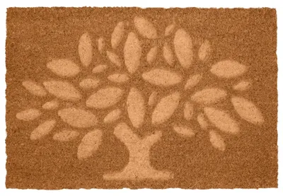 Kokosmatte mit Baumstruktur, 60 x 40 cm, Natur