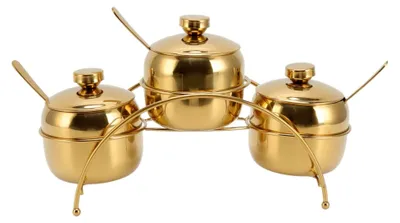 Produktbild von Gewürzbehälter aus Edelstahl in Gold