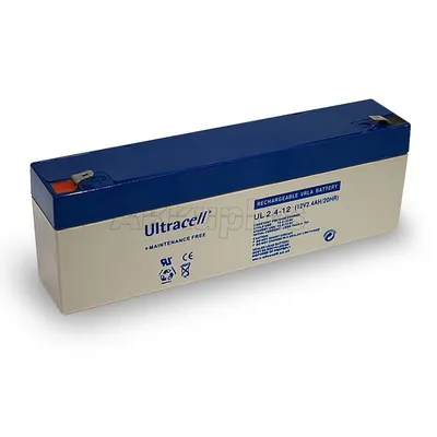 Image de Ultracell Batterie plomb-acide 12 V, 2,4 Ah (2.4-12) Batterie plomb-acide Faston (4,8 mm), VdS BATTERY 12-2.4 (UL2.4-12) Ultracell