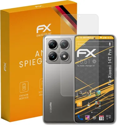 Produktbild von atFoliX FX-Antireflex 3x Schutzfolie kompatibel mit Xiaomi 14T Pro Displayfolie