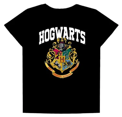 Obrázek produktu pro Tričko "Hogwarts" pro dámy, Harry Potter, velikost L, barva černá (TV43310)