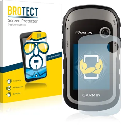 Produktbild von 2x Für Garmin eTrex 30 Schutzfolie BROTECT Displayschutz Display Schutz Folie Klar Transparent