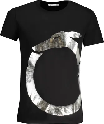 Produktbild von Trussardi Logo TShirt mit Rundhals und Print : Größe - S Größe: S