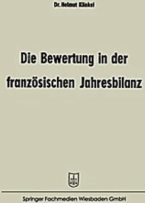 Obrázek produktu pro Die Bewertung in der französischen Jahresbilanz