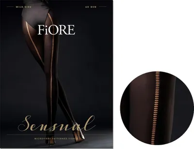 Image de Fiore - Wild Side - Collants à motifs pour femmes avec couture 60DEN - 2
