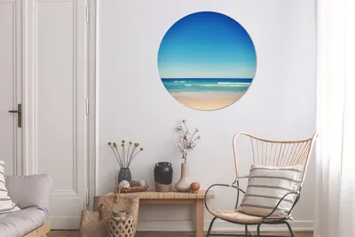 Produktbild von MuchoWow® - Mauerkreis - Wandbilder - Runde Bild - Bild aus Aluminium - Schlafzimmer - Wohnzimmerdekoration - Wand Dekoration