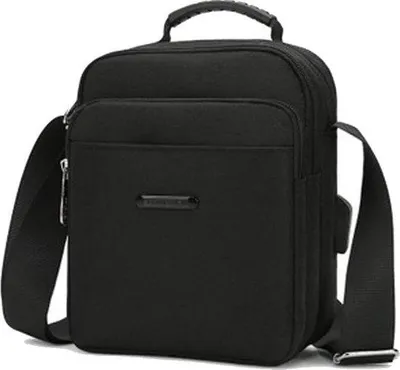 Produktbild von Famanu Umhängetasche mit Brusttasche - Schwarz