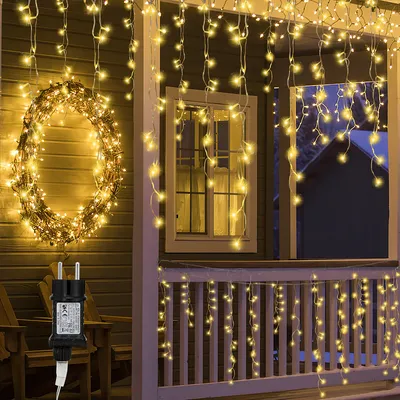 Immagine prodotto di Jopassy 20m LED ghiaccioli Natale giardino fata luci, bianco caldo