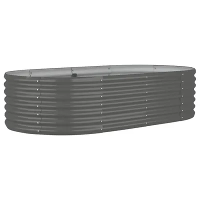 Zdjęcie produktu dla Podwyższone łóżko Stal ocynkowana 152x80x36 cm Szary