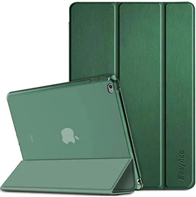Productafbeelding van Transparant Matte Smart Cover Hoes voor iPad Air 2 - Groen