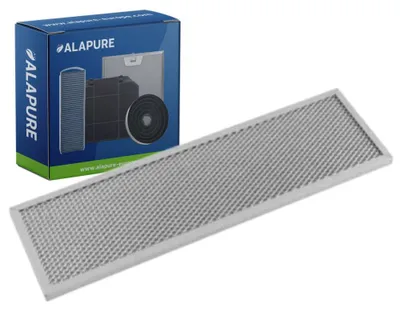 Image de Filtre métallique Alapure, compatible avec les modèles Novy 563-8042 / 7900020, dimensions : 405 x 120 mm