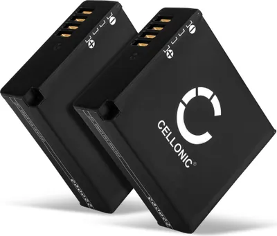 Image de CELLONIC 2x Batterie pour Appareil photo Compatible avec Panasonic Lumix DMC-LX100, Lumix DC-LX100 II, Lumix DC-GX9, DMW-BLG10 - (980mAh, 7.4V)