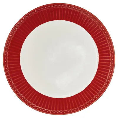 Image de Assiette à petit-déjeuner 23 cm rouge Alice