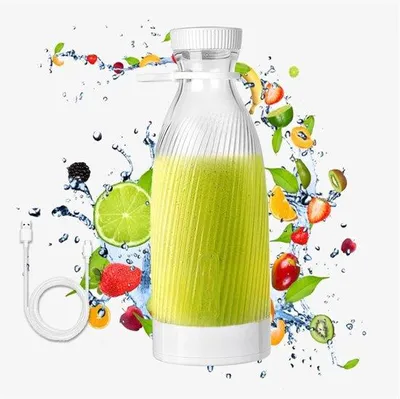 Immagine prodotto di Mini centrifuga elettrica da 500 ml, 6 lame, portatile, ricaricabile tramite USB, bianca