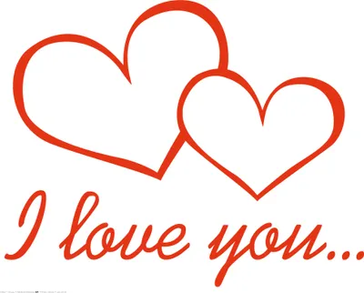 Produktbild von Herzen Kunstdruck Bild - I Love You (40 x 50 cm)