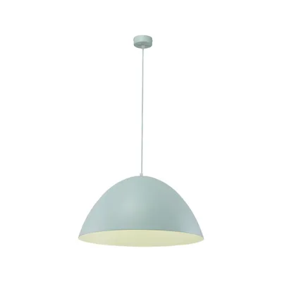 Obrázek produktu pro Závěsné svítidlo kovové E27 Ø 50 cm V: max. 170 cm Mátové kulaté Moderní závěsné svítidlo