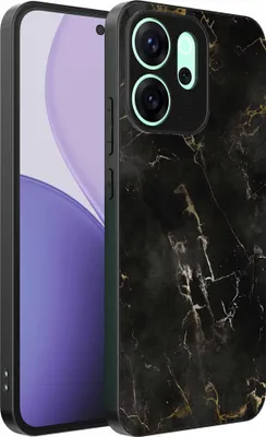 Produktbild von Geeignet für Oppo Reno 14 F Telefon Fall mit Marmor Druck - TPU zurück Abdeckung Fall schwarz Marmor Design - Schwarz - Smartphonica