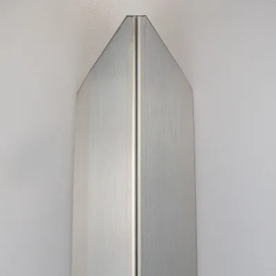 Produktbild von PROVISTON | Eckschutzwinkel | Edelstahl | Edelstahloptik | Breite 50 mm | Höhe 50 mm | Länge 1000 mm | Ungebohrt | Eckschutzprofil | Eckschutzleiste | Metallprofil | 1 Stück