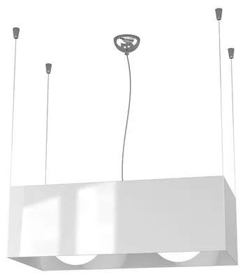 Zdjęcie produktu dla Nowoczesna lampa wisząca loft metal chrom 2 światła E27