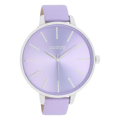 Produktbild von Oozoo Damen Lederarmband Uhr Timepieces lila Analog Quarzuhr UOC11072