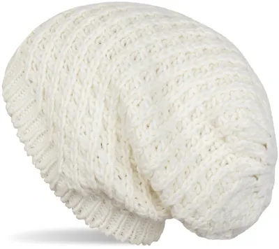 Produktbild von styleBREAKER Uni Strick Beanie Mütze grob gestrickt, Slouch Longbeanie, Grobstick Winter Strickmütze 04024158