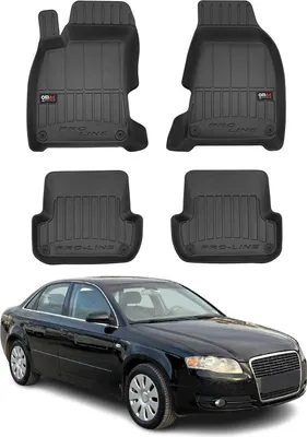 Zdjęcie produktu dla 2004-2008 Audi A4 B7 Limo Avant dywaniki podłogowe TPE czarne 4 szt