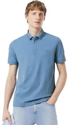 Obrázok produktu pre Modré polo tričko s krátkym rukávom Lacoste s 3 gombíkmi