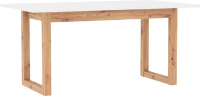 Produktbild von finori Auszugstisch Denver 50 weiß / Nachbildung Artisan Oak HxBxT 75x160x90 cm