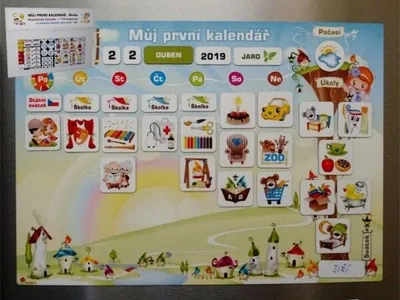 Produktbild von Magnetischer Kalender - Kindergarten